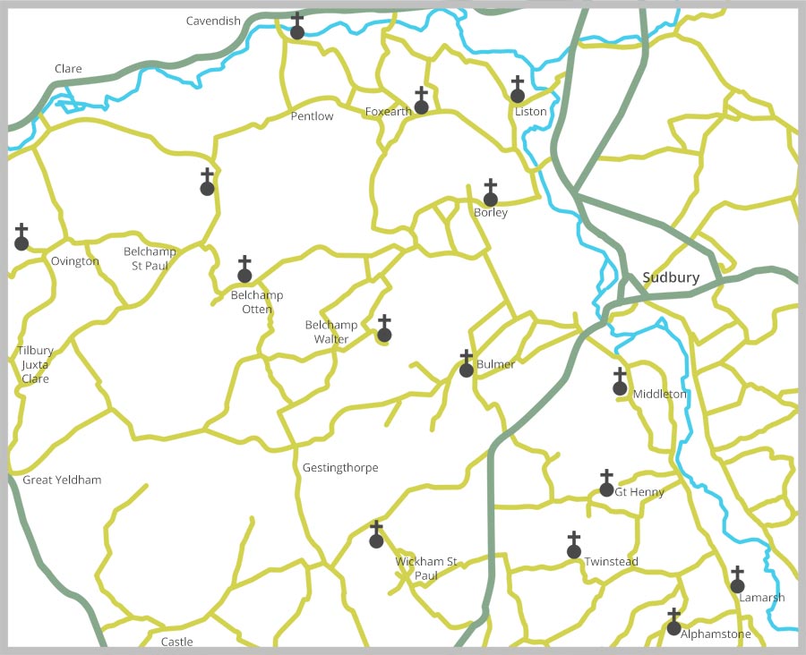 North Hinckford Parish Map
